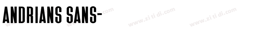 Andrians Sans字体转换